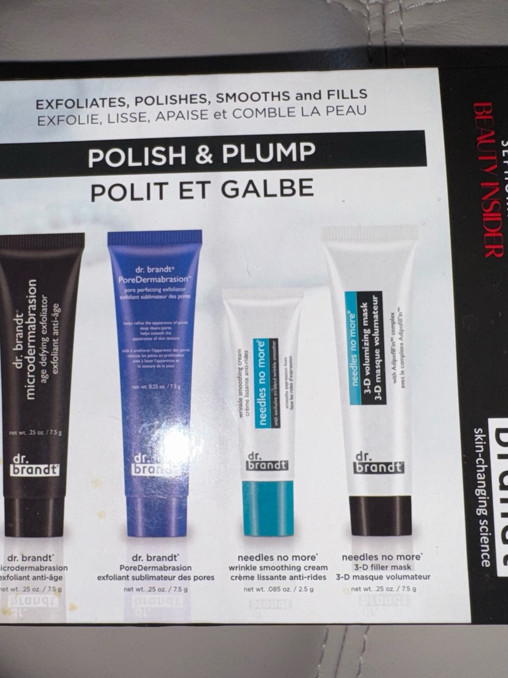 Sephora Dr. Brandt Polish & Plump Skin Care Set - Black, Blue, White, Teal